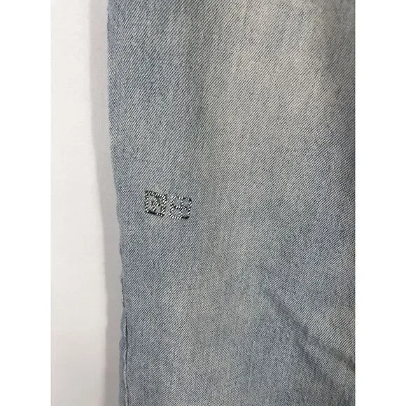 Ksubi Men's Size 30x29‎ Light Blue Distressed Jeans